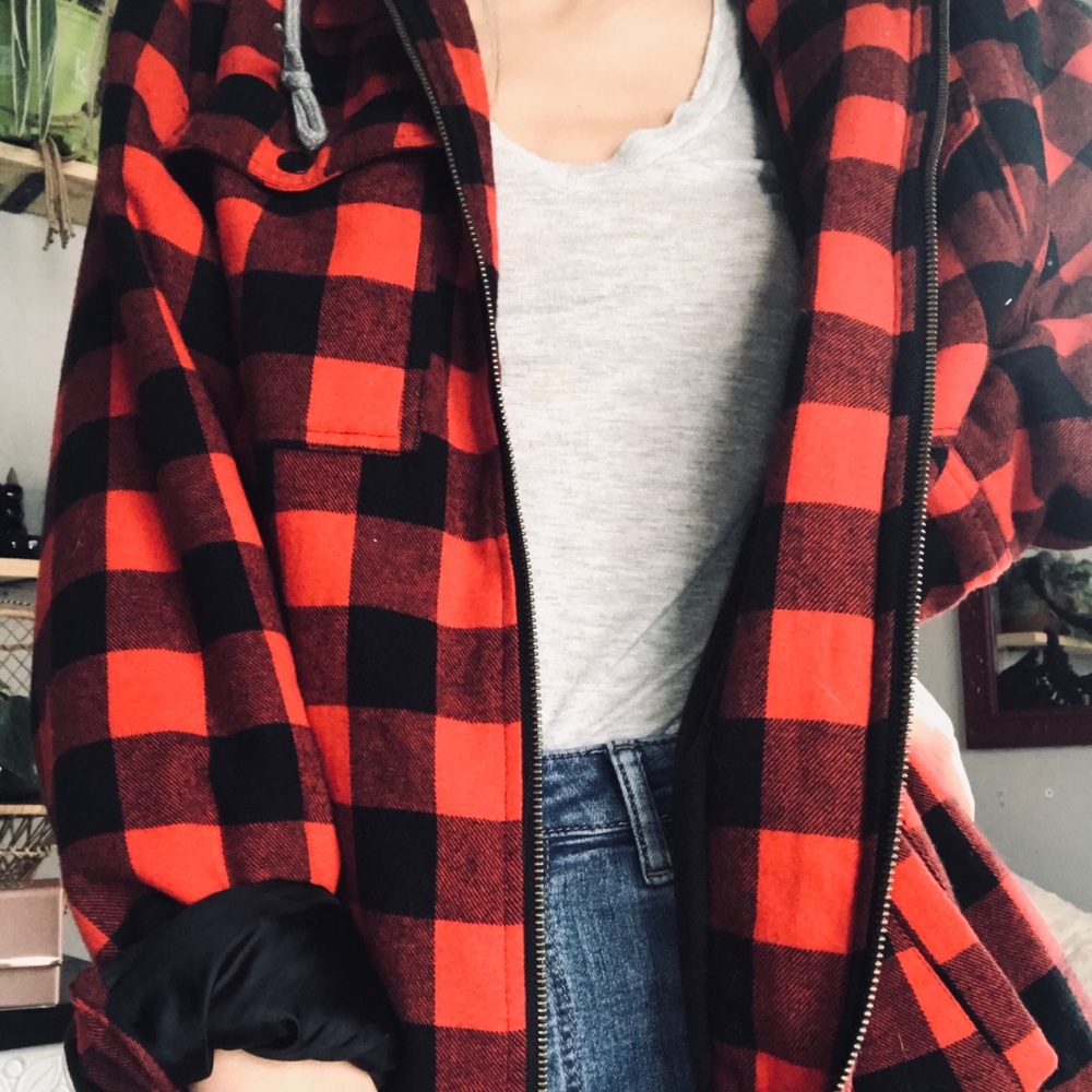 Routine baseball flannel jacket